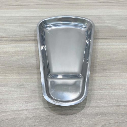 Khay inox hình quạt 123002 cao cấp cho nhà hàng, khách sạn