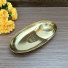 Dĩa Oval inox vàng nhỏ DXCD30401G