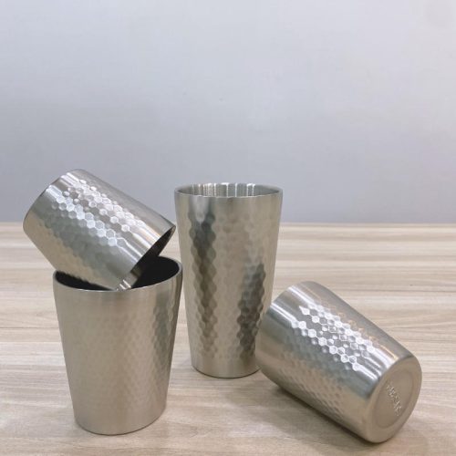 Ly 2 lớp dập bi inox 304 GLP300-2 (300ml)