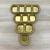 Chén chấm HQ 2 ngăn inox vàng 304 TWD30402G