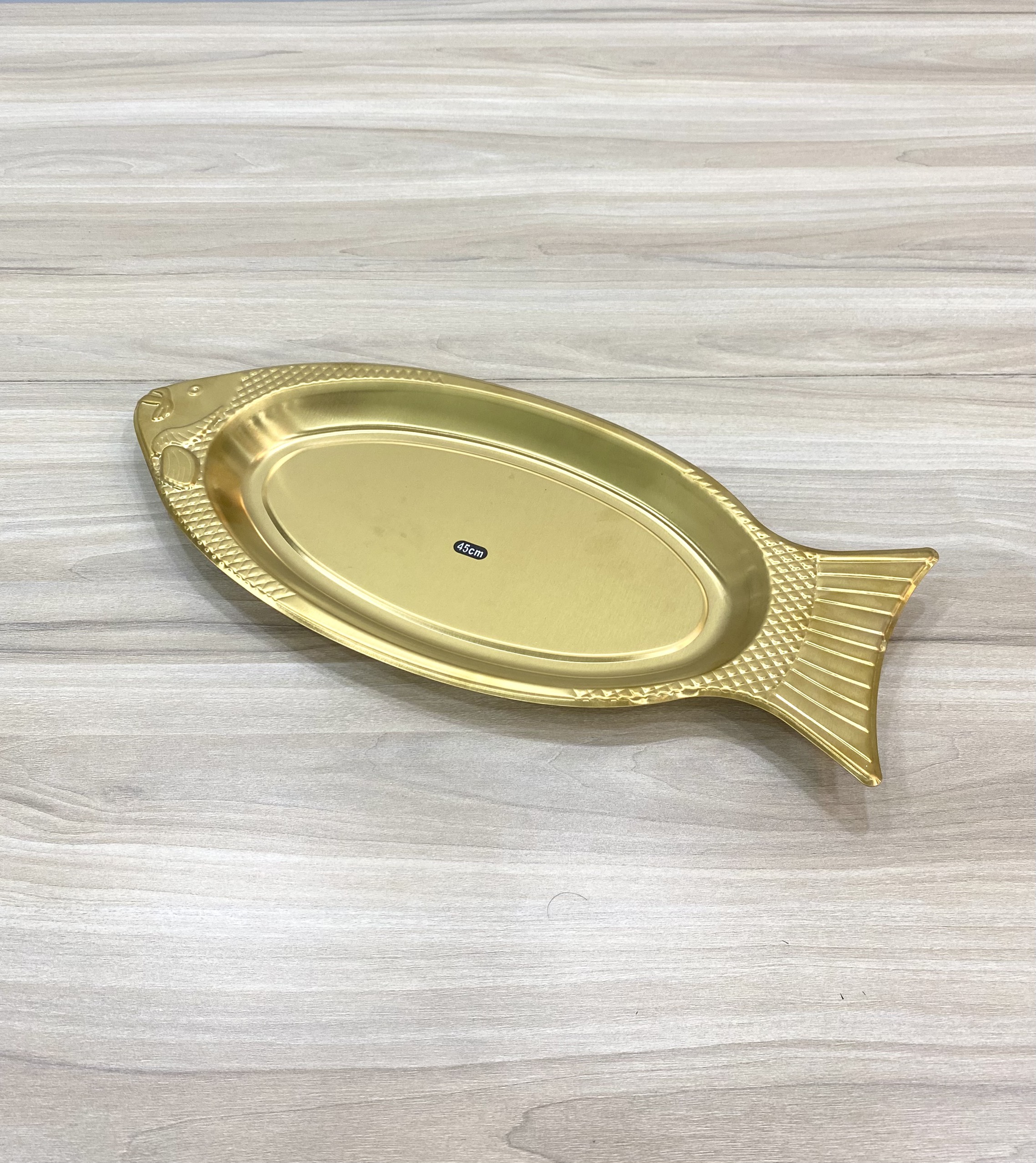 Dĩa cá inox vàng YP45G (45cm) Hàn Quốc, chính hãng SQC phân phối tại Tp HCM 