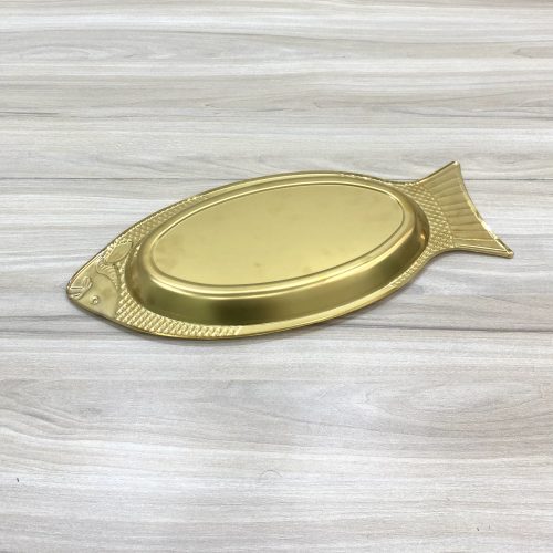 Dĩa cá inox vàng Hàn Quốc YP45G đường kính 45cm