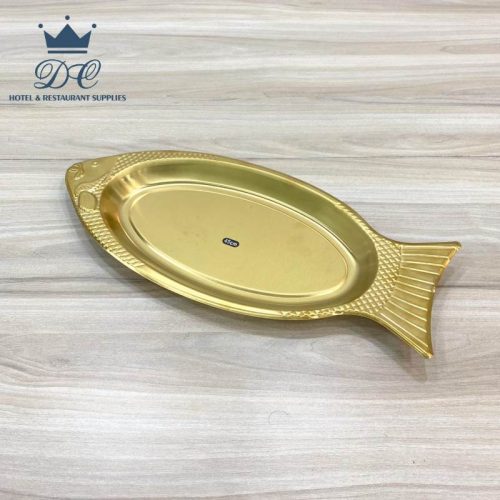 Dĩa cá inox vàng YP40G (40cm) chính hãng SQC