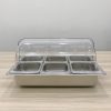 Khay buffet 6 ngăn nắp PC KNB-6-100 (6 khay 1/6x100)