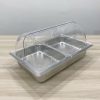 Khay buffet 2 ngăn nắp PC KNB-2-100 (2 khay 1/2x100)