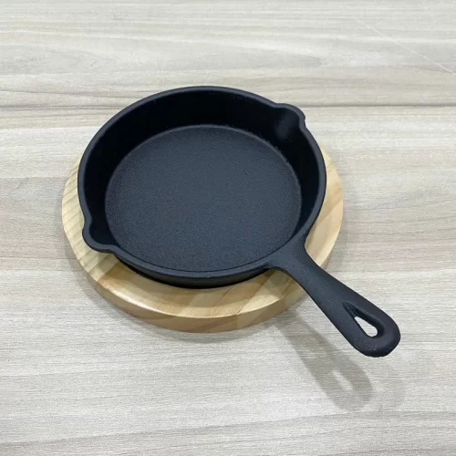 Chảo gang đúc Nhật SW6009-14.5 (kèm đế gỗ)