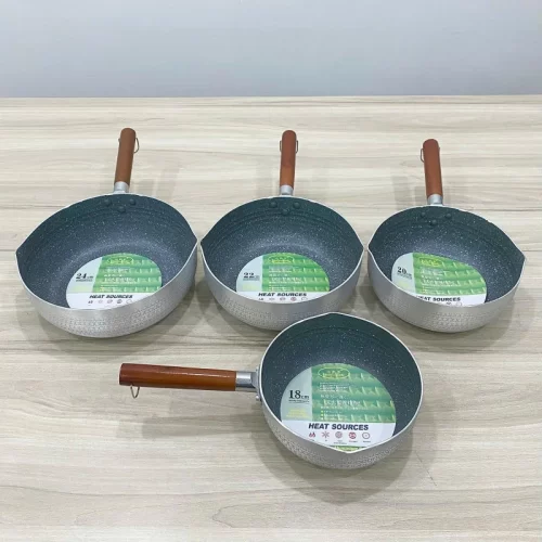 Quánh nhôm chống dính cán gỗ 2 đáy XPGFD22-CD 