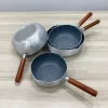Quánh nhôm chống dính cán gỗ 2 đáy XPGFD24-CD