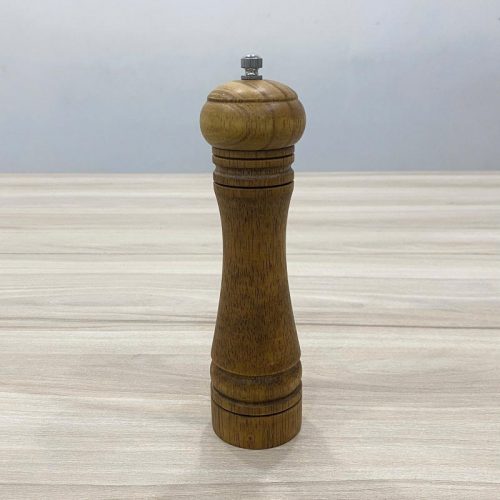 Cối xay tiêu 195053 bằng gỗ tự nhiên, dụng cụ xay tiêu cổ điển sang trọng cho bàn ăn, nhà hàng và khách sạn.