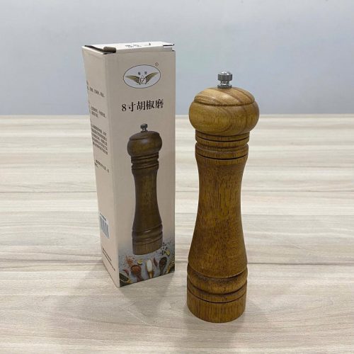 Cối xay tiêu gỗ 195054, dụng cụ xay tiêu cổ điển và sang trọng cho bàn ăn, nhà hàng, khách sạn.