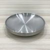 Đĩa inox 2 lớp 304 Song Quán, thiết kế sang trọng, inox cao cấp chống gỉ, giữ nóng tốt cho thực phẩm.