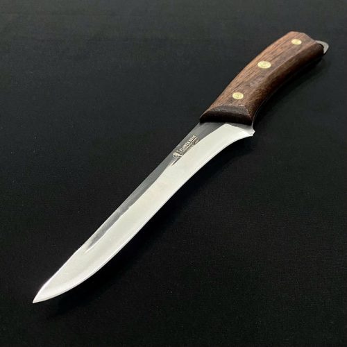 Dao có vân khía đen cán gỗ PRO-61 – lưỡi dao inox sắc bén, cán gỗ sang trọng, phù hợp cho nhà hàng và bếp gia đình cao cấp.