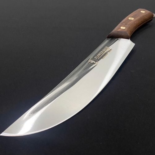 Dao có vân khía đen cán gỗ PRO-63 – lưỡi dao inox chống dính, cán gỗ tự nhiên, thiết kế tinh tế phù hợp cho bếp nhà hàng và gia đình.