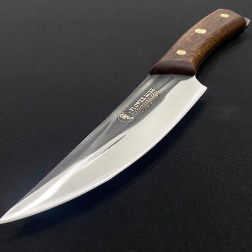 Dao có vân khía đen cán gỗ PRO-66 – lưỡi thép không gỉ, bền sắc và sang trọng cho bếp nhà hàng
