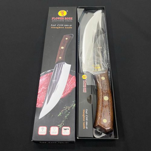 Dao có vân khía đen cán gỗ PRO-67 – lưỡi thép cao cấp, sắc bén và sang trọng