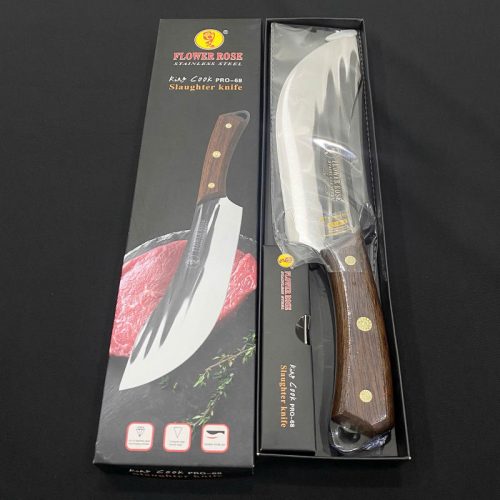 Dao có vân khía đen cán gỗ PRO-68 – lưỡi sắc bén, bền bỉ và sang trọng