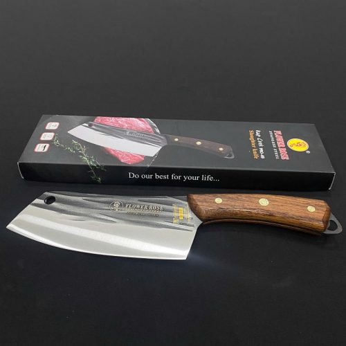 Dao có vân khía đen cán gỗ PRO-69 – lưỡi thép không gỉ sắc bén, thiết kế sang trọng