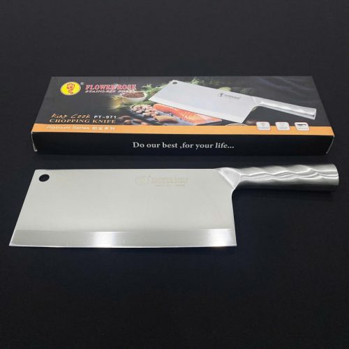 Dao thái inox PT-971 lưỡi mảnh, sắc bén, làm từ inox cao cấp – phù hợp cho thao tác cắt thái tinh tế trong bếp chuyên nghiệp.