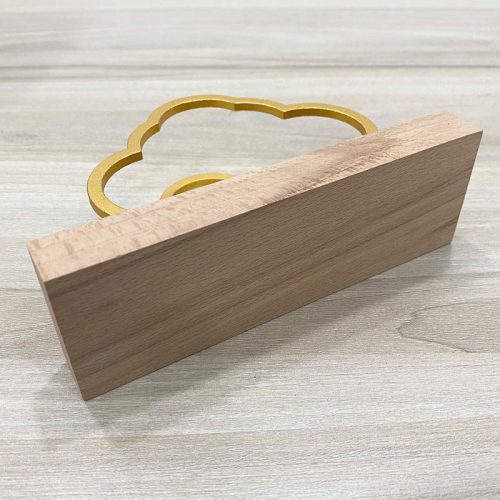 Giá treo khăn giấy TTH07 hình mây bằng gỗ và kim loại vàng