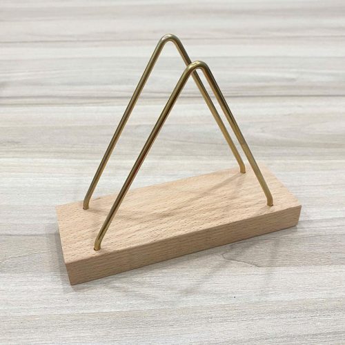 Giá treo khăn giấy tam giác TTH01 bằng gỗ và kim loại