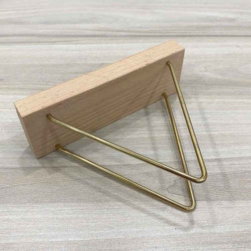 Giá treo khăn giấy tam giác TTH01 bằng gỗ và kim loại