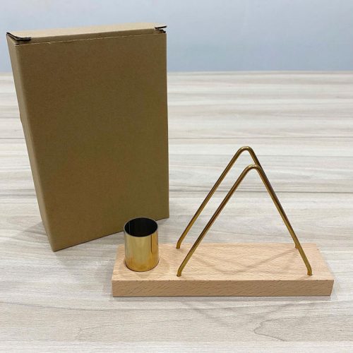 Giá treo khăn giấy tam giác TTH02 có ống cắm kim loại