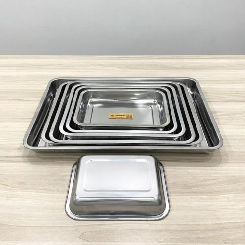 Khay inox chữ nhật DCFP50355 Song Quán