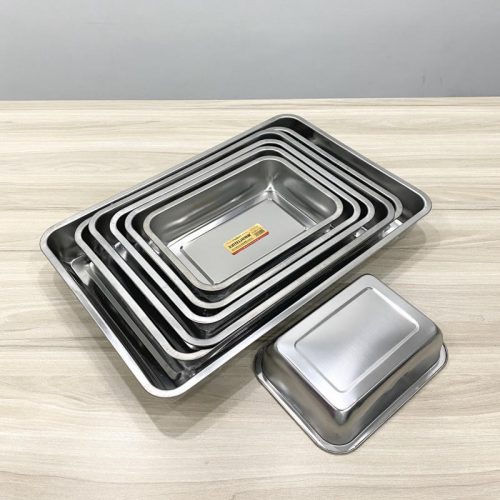 Khay inox chữ nhật RISFP50355 Song Quán