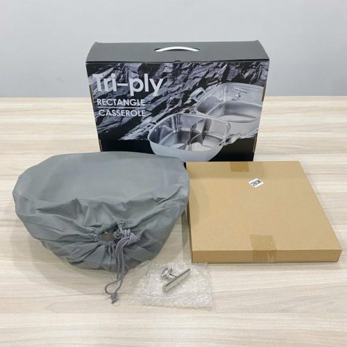 Nồi vuông inox bóng nắp kính 28cm SKU 110712 – nồi inox cao cấp, sáng bóng, giữ nhiệt tốt, phù hợp cho bếp nhà hàng và gia đình.