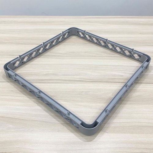 Rack nối không ngăn DC061G-1 bằng nhựa màu xám, khung nối dùng cho rack ly chén công nghiệp.
