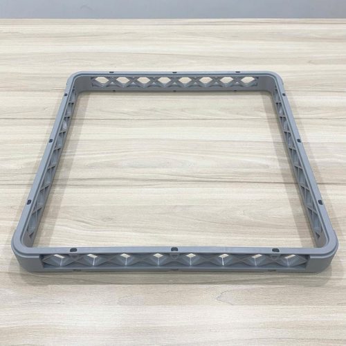 Rack nối không ngăn DC061G-1 bằng nhựa màu xám, khung nối dùng cho rack ly chén công nghiệp.