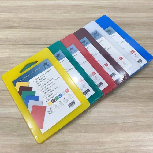 Bộ thớt nhựa nhiều màu CN dùng cho bếp nhà hàng, khách sạn