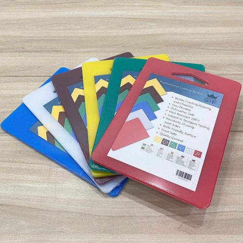 Bộ thớt nhựa nhiều màu CN dùng cho bếp nhà hàng, khách sạn