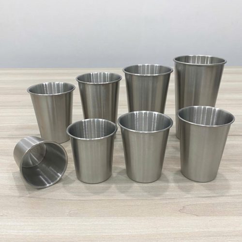 Ly 1 lớp inox 304 cuốn miệng cao cấp DCB300