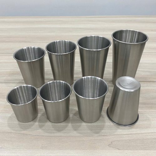 Ly 1 lớp inox 304 cuốn miệng cao cấp DCB350