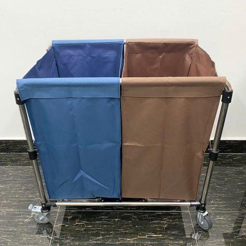 Xe đẩy đồ vải 2 ngăn phân loại SQC355