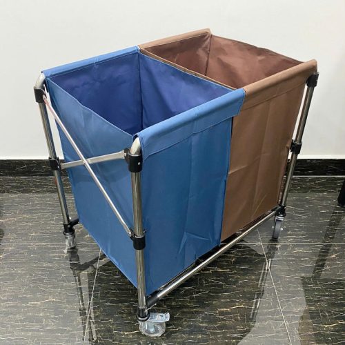 Xe đẩy đồ vải 2 ngăn phân loại SQC355