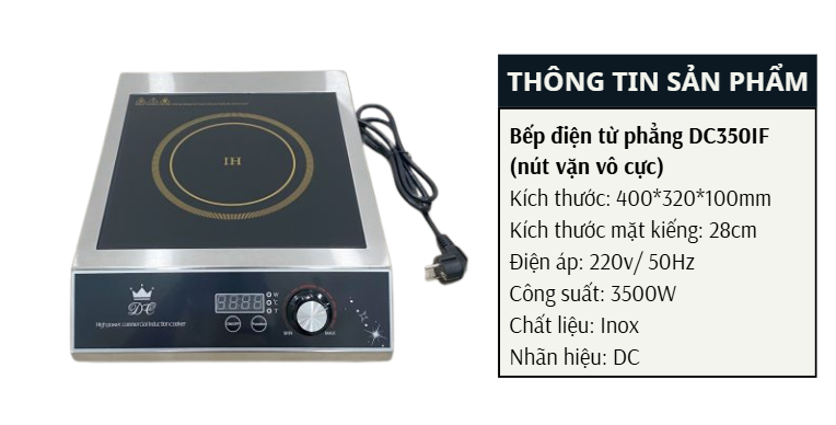 SONG QUÁN GIỚI THIỆU 2 MẪU BẾP ĐIỆN TỪ PHẲNG PHỔ BIẾN: DC350I, DC350IF ĐÁNG MUA HƠN? 3 image 81