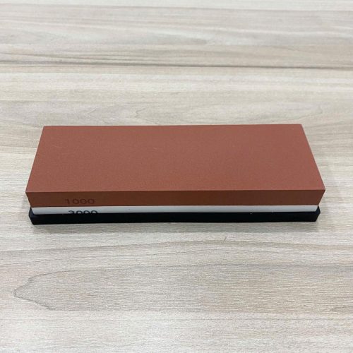 Đá mài dao kèm đế - màu đỏ trắng 190106