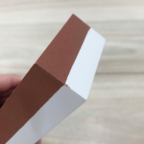 Đá mài dao kèm đế - màu đỏ trắng 190106