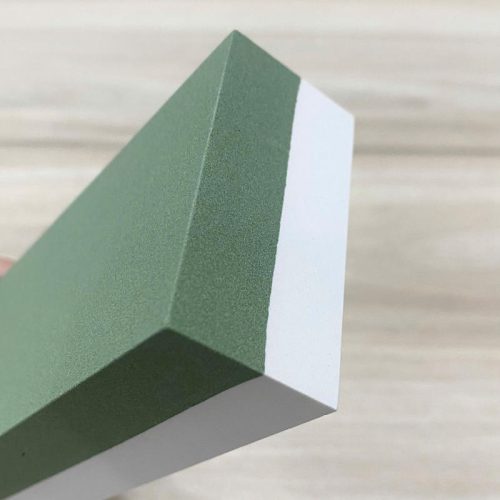 Đá mài dao kèm đế – màu xanh lá trắng 190107