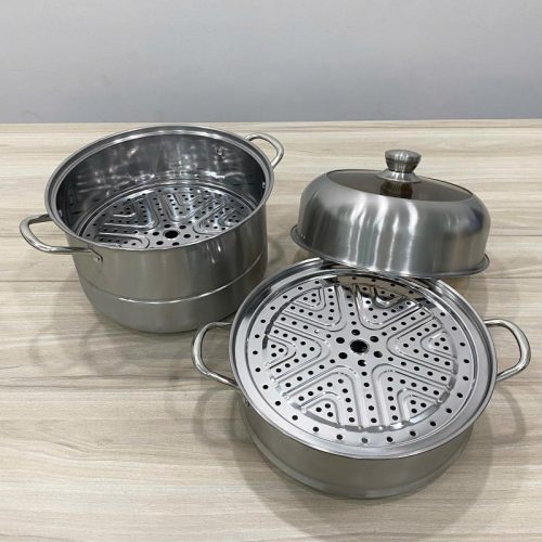 Nồi hấp 3 tầng- nắp kính SQC8109-3