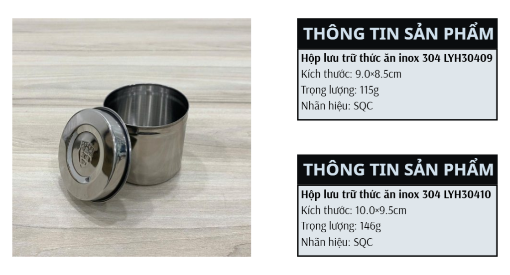SONG QUÁN GIỚI THIỆU 4 HỘP LƯU TRỮ MẪU THỨC ĂN INOX 304 GỌN GÀNG, TIỆN LỢI CHO NHÀ BẾP 4 image 21