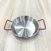 Chảo inox quai đỏ 1 đáy HXPHE22
