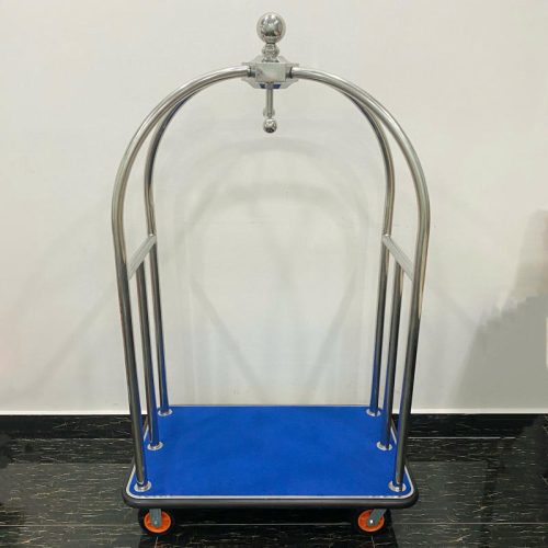 Xe đẩy hành lý inox trắng XL-1