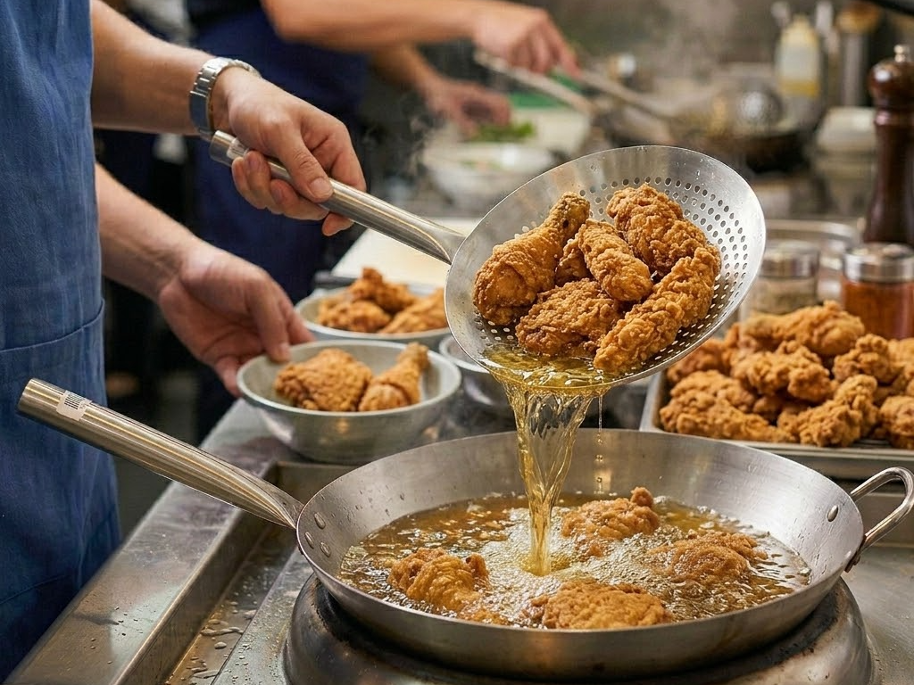 VỢT XƯƠNG CÁN INOX SONG QUÁN: VỚT CHIÊN NHANH, THOÁT DẦU TỐT, GIỮ THỰC PHẨM NGUYÊN VẸN 5 image 42 edited