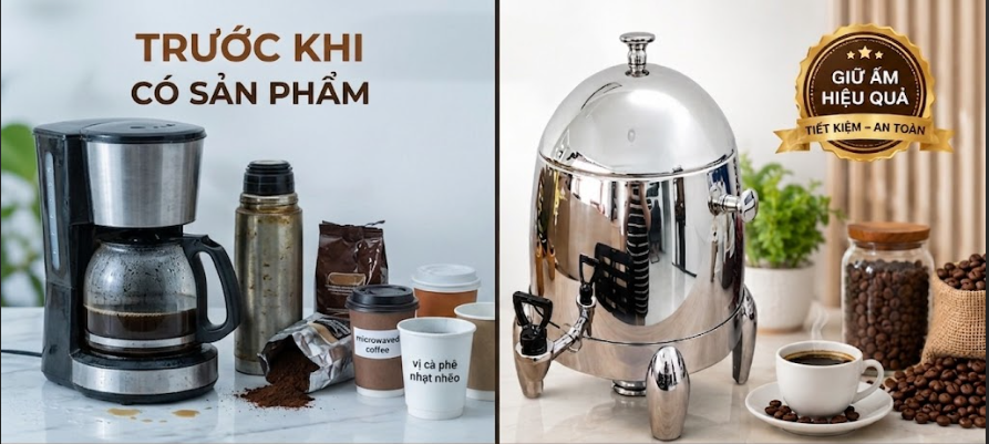 BÌNH HÂM CÀ PHÊ 12L TỪ SONG QUÁN: GIỮ NHIỆT ỔN ĐỊNH CHO NHÀ HÀNG VÀ CÁC QUÁN BUFFET 3 image 45