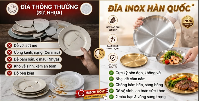 ĐĨA INOX HÀN QUỐC SONG QUÁN: TÔN VINH VẺ ĐẸP MÓN ĂN VÀ KHÔNG GIAN PHỤC VỤ 3 image 53