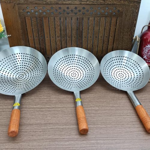 Vợt xương inox cán gỗ #32 182516