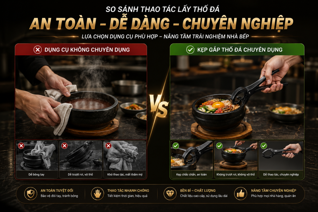 SONG QUÁN HƯỚNG DẪN CÁCH LỰA CHỌN KẸP GẮP THỐ ĐÁ PHÙ HỢP CHO NHÀ HÀNG VÀ CÁC QUÁN MÓN NƯỚC CHUYÊN NGHIỆP 3 image 30